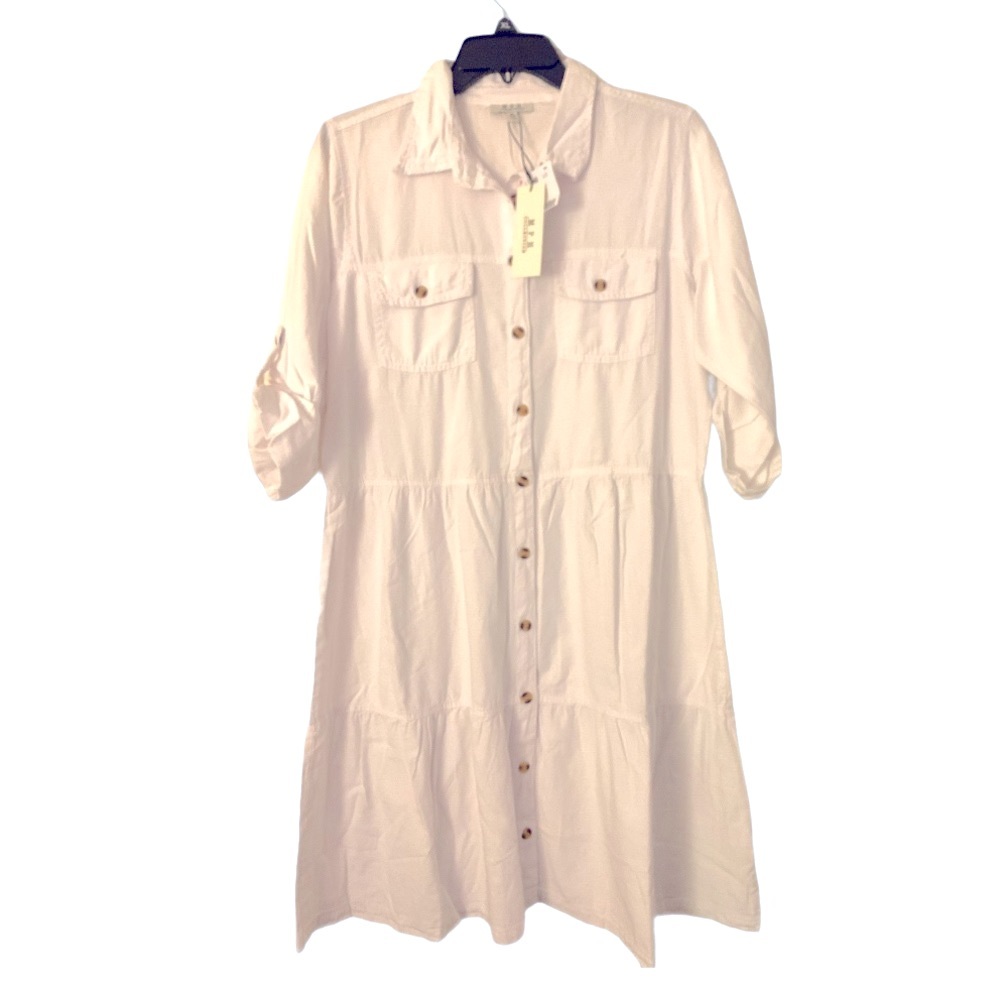 White boho dress